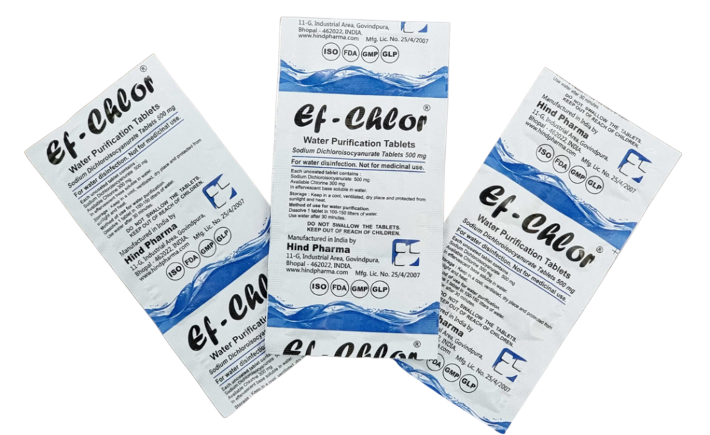 Ef-Chlor 500mg NaDCC Tablet, Advantages and Benefits of Drinking Water Purification and Sterilization Tablets, Importance and Necessity of Best Water Disinfectant Tablets