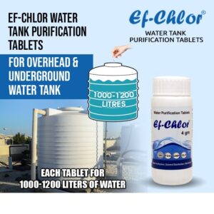 How to Use NaDCC Tablets Ef-Chlor 4gm - Importance of Water Treatment Tablets For Underground Tanks, How Water Purification Tablets Work In Overhead And Underground Tank