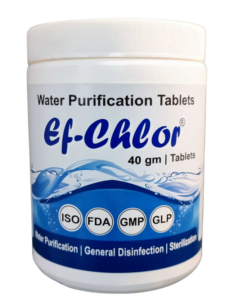 Ef-Chlor 40gm - Best Water Tank Treatment Tablets, Importance of Water Purification Tablets, Advantages and Benefits of Water Tank Treatment Tablets